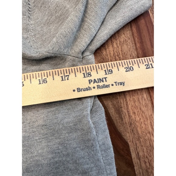 Premise‎ Womens Gray Crew Neck Long Sleeve Button Cuff Knit Sweater - M - Picture 8 of 8